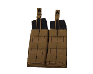 Open Top Double Mag Pouch Color Tan