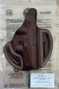 VEGA Holster, Tan Leather, 3 Loop Adjustable for Belt, Right Hand Bersa BPCC