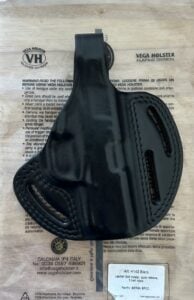 VEGA Holster, Black Leather, 3 Loop Adjustable for Belt, Right Hand Bersa BPCC
